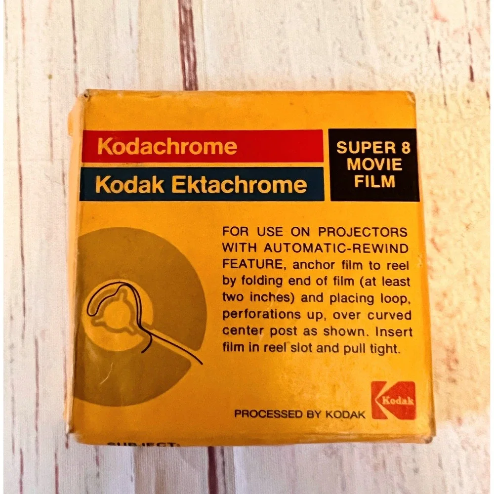 Kodak Ektachrome Super 8 Movie Film Vintage Color Movie Stock Open Box 760 687